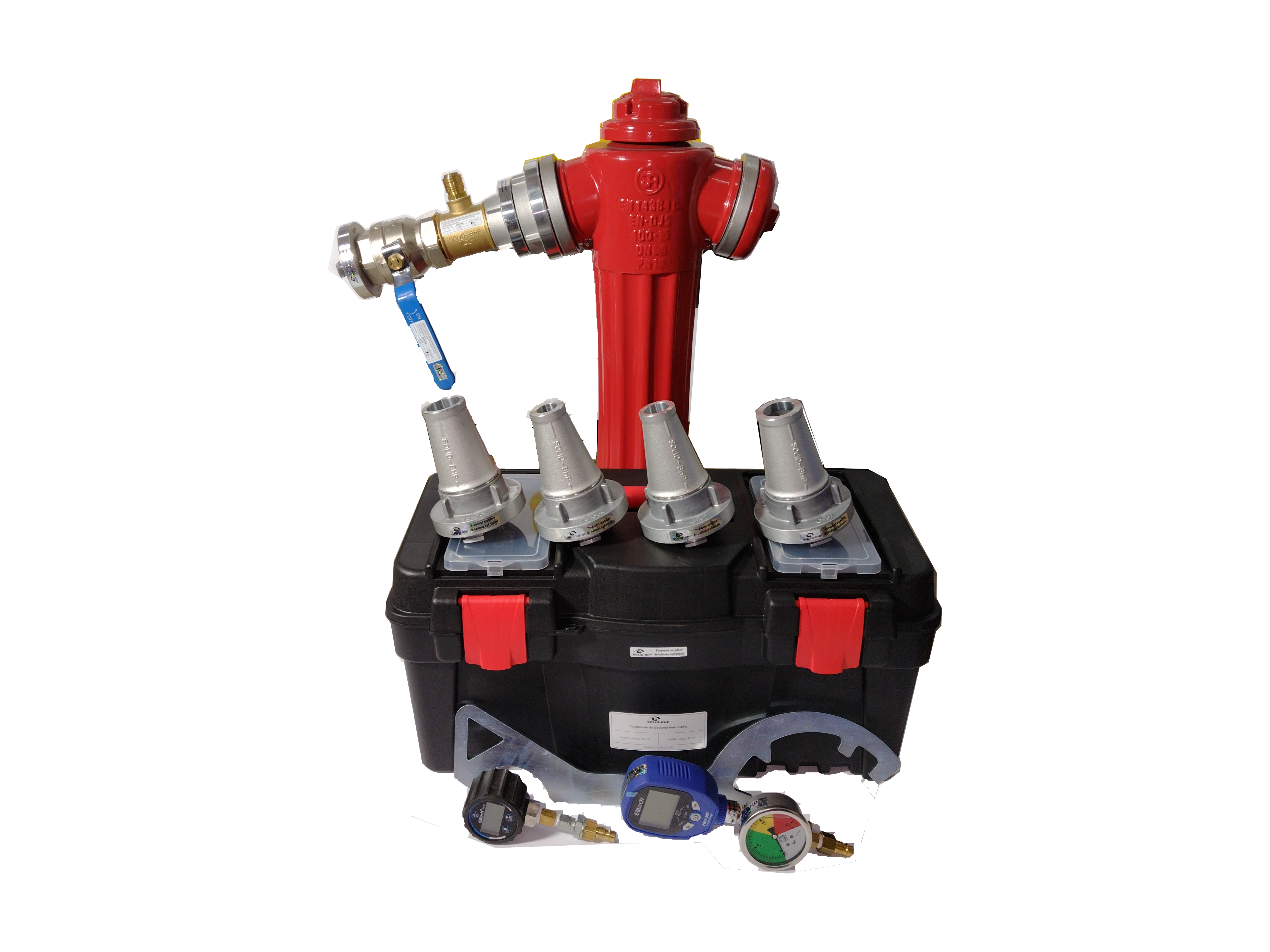 Tester wydajności hydrantów, hydro-tester hydrantów